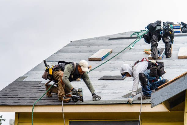 Professional Flat Roof Repair technician working in Carbon Hill, OH
